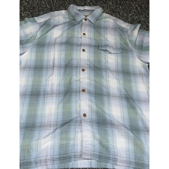 Tommy Bahama Shirt Mens XLarge Plaid‎ Button Short Sleeve Original Fit Adult - Picture 1 of 8